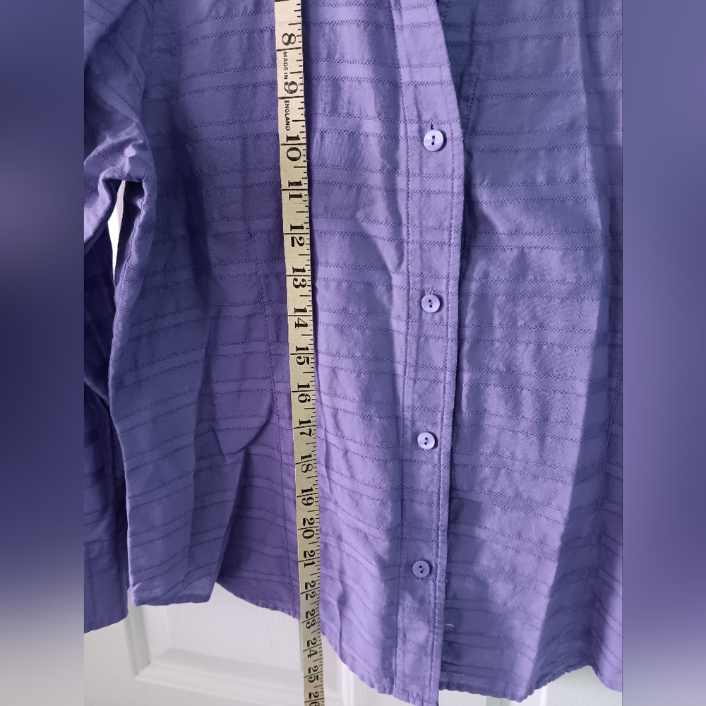 Rafaella Lilac-Purple Button-Up Size 14 - Picture 11 of 12